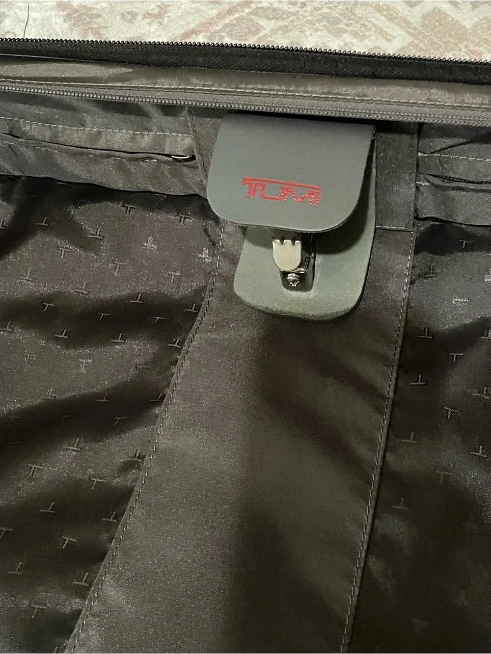 Tumi Black Rolling Garment Bag with Front Zip Pockets